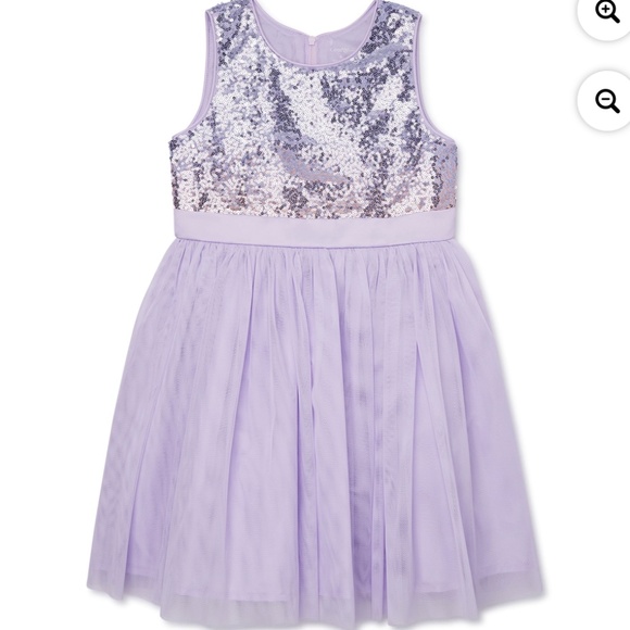George Girls Orchid Sequin Tutu Dress Size 14 NWT - Picture 1 of 5
